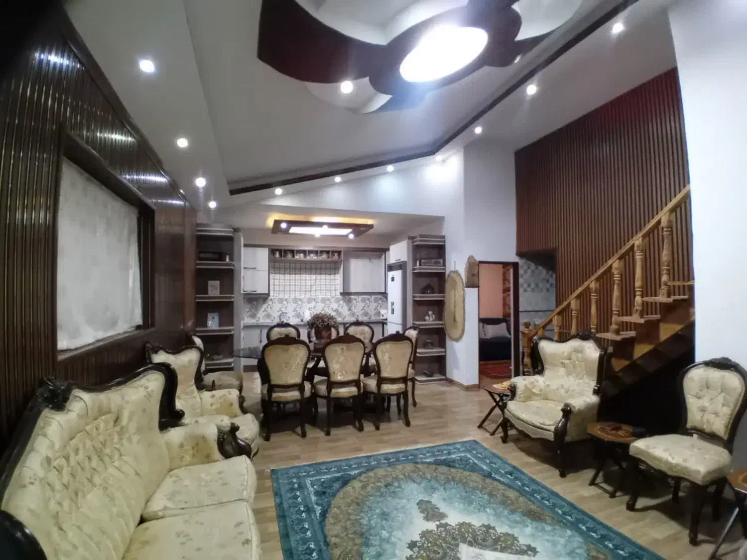 ویلا مدرن نمای سنگ رومی چمستان