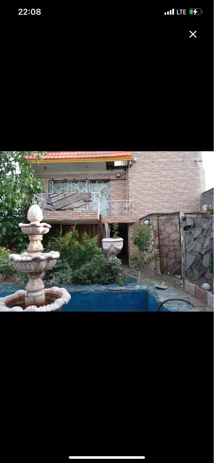 ویلا تک خوابه حیاط دار بزرگ