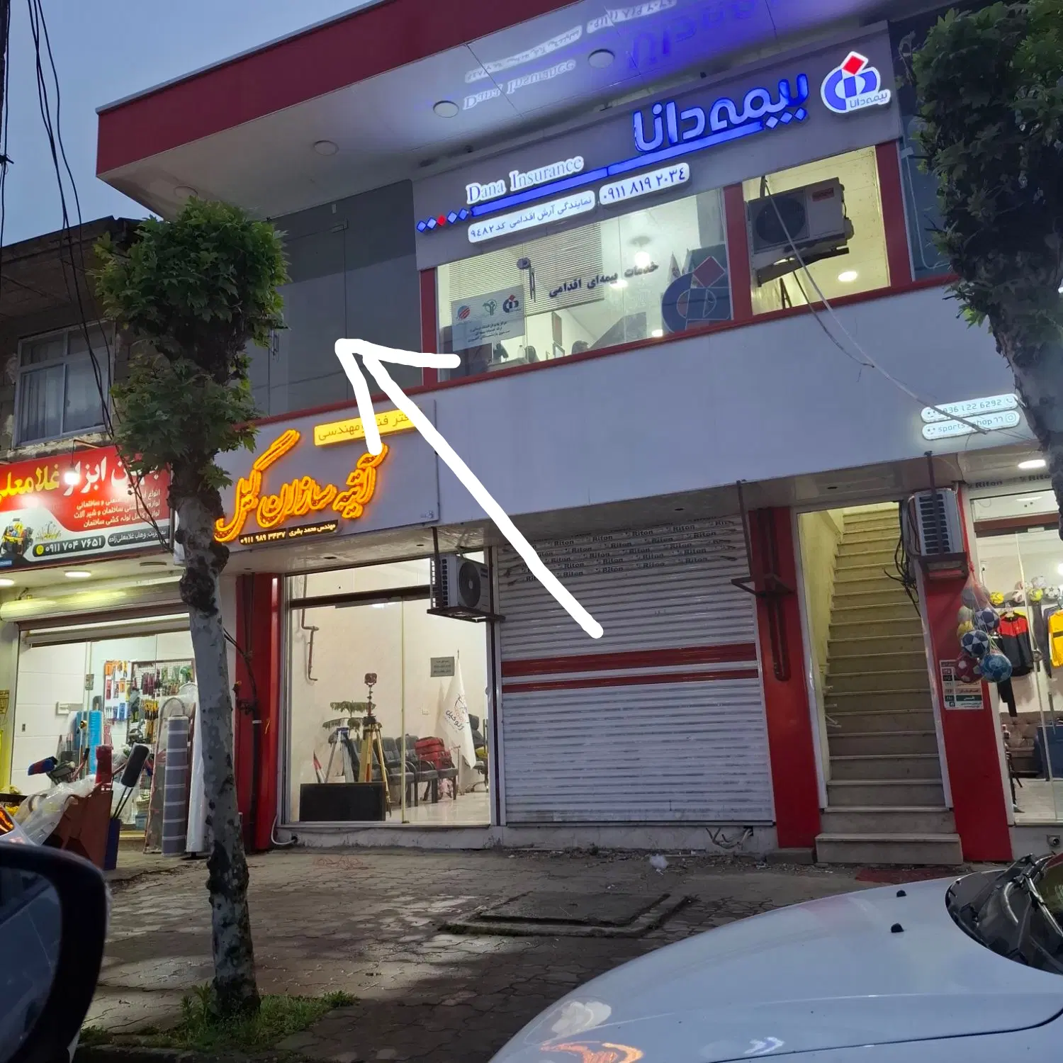 مغازه ۲۶ متر ورودی گوراب زرمیخ روبروی بانک تجارت