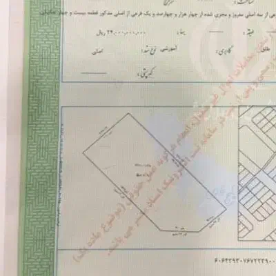 فروش زمین دوبر  برخط محرم و گذر ۱۰ متری