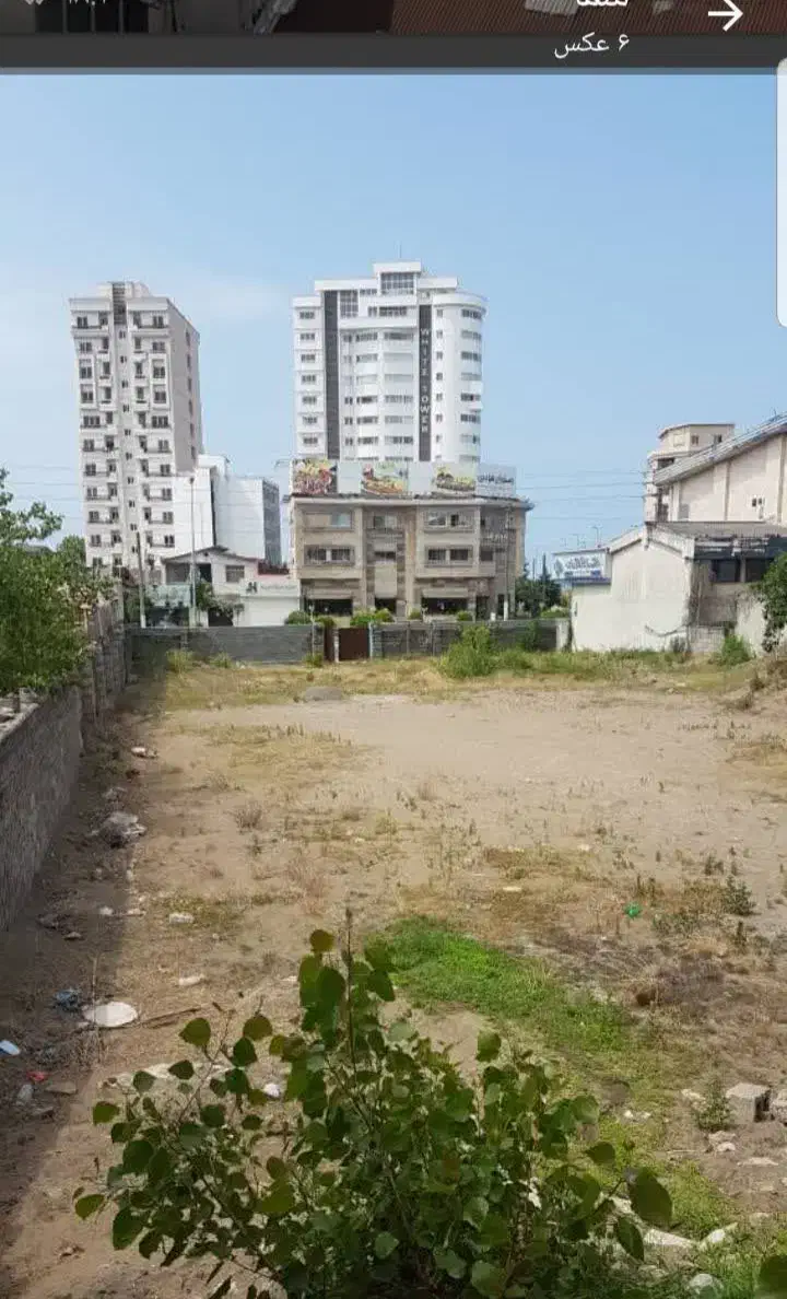 زمین۱۴۴۲متربابرتجاری۲۵مترنگین شهر