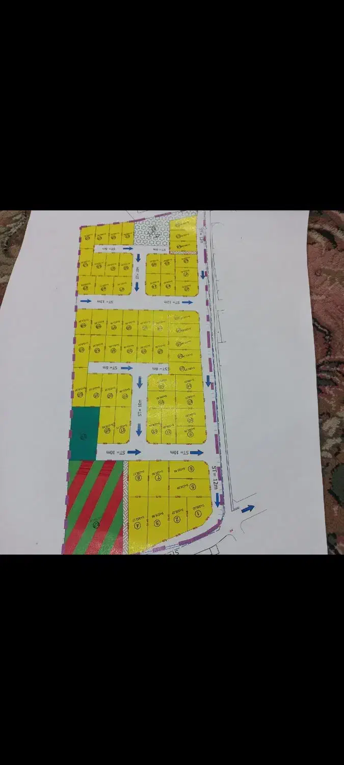 زمین  مسکونی  روستای هیوه جی در قطعات مختلف
