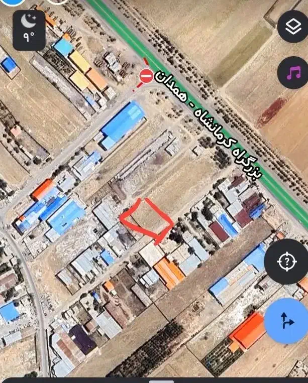 زمین شهرک صنعتی بهاران