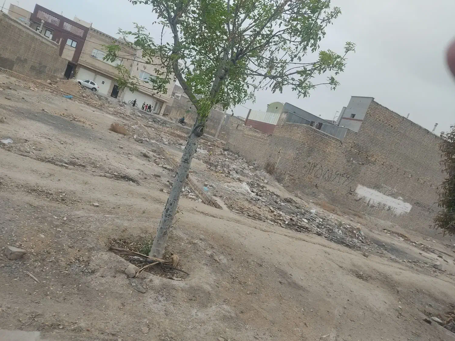 زمین بربلوار اصلی