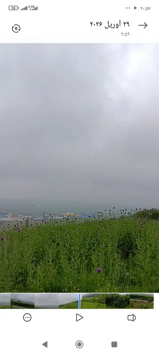 زمین باغی لب آسفالت