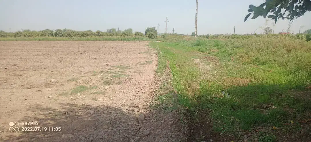 چهار هزار متر زمین خام
