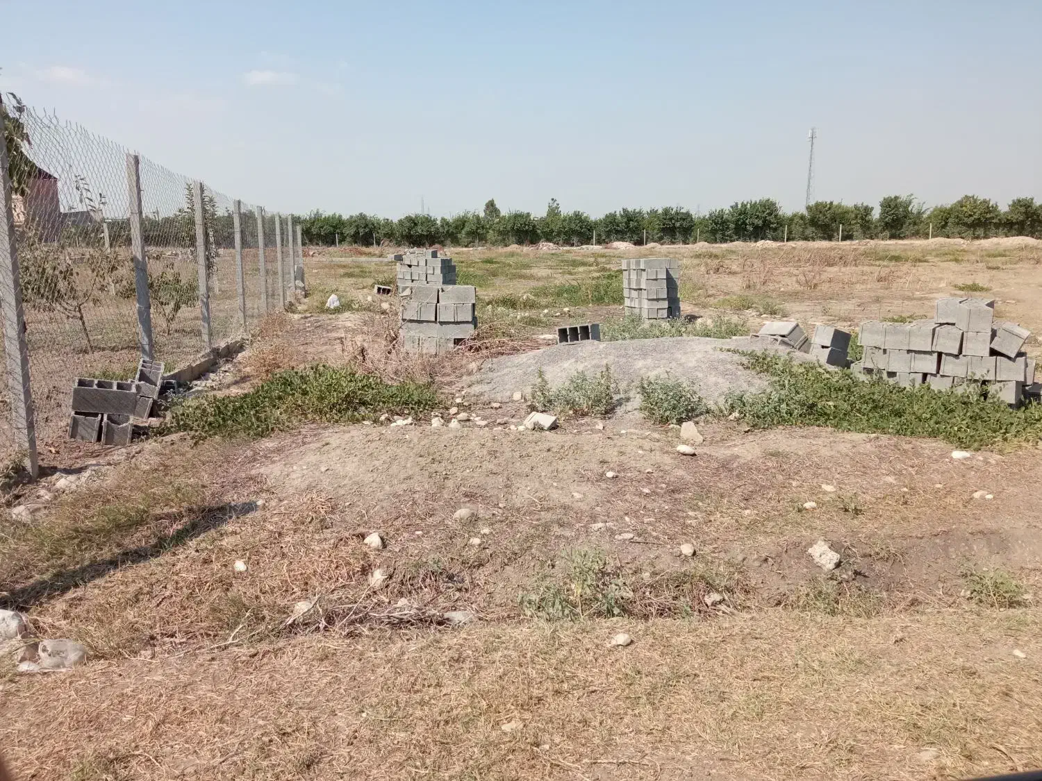 زمین بافت روستای فتح باغ کوچه دوم بر زمین 17متر