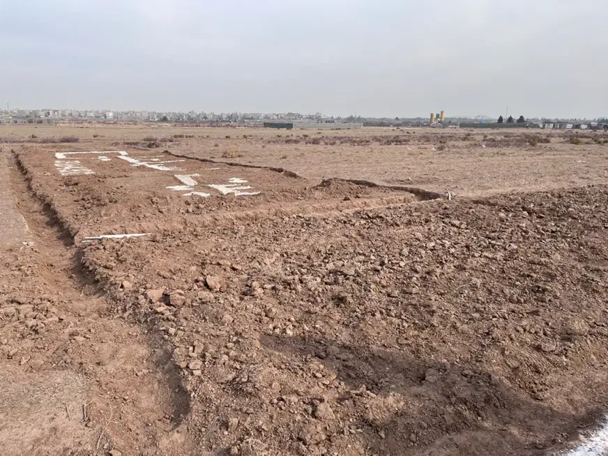 زمین روبروی شهرک خانه رباط کریم سند تک برگ