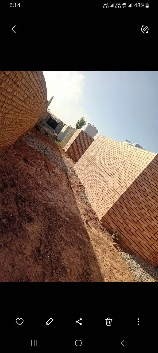 ۶۰۰متر زمین برای باغ. معاوضه با خانه هم داریم