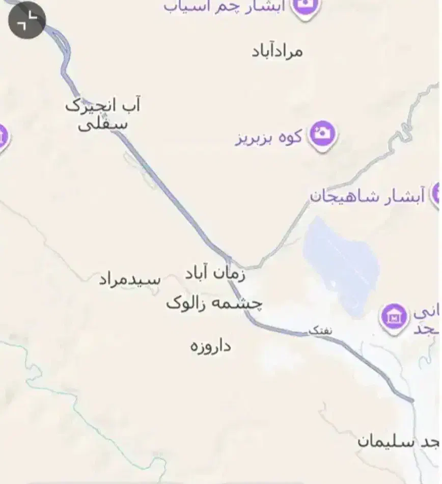 زمین روستای زمان آباد مسجدسلیمان