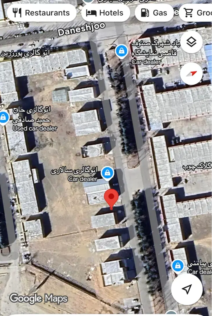 ۲۰۰ متر زمین نمایشگاه اتومبیل صنوف