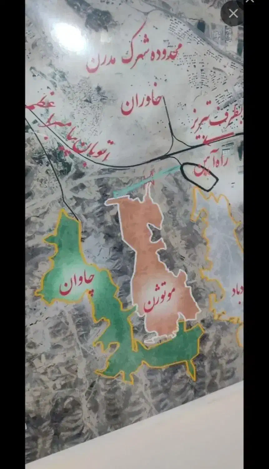 دو قواره زمین مسکونی تعاونی موتوژن