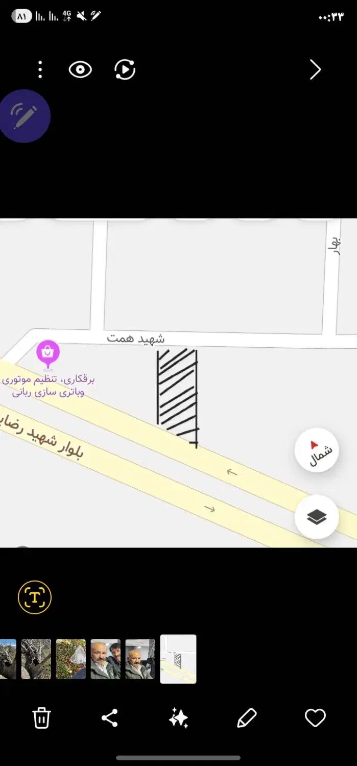 زمین تجاری دوبرخیابان