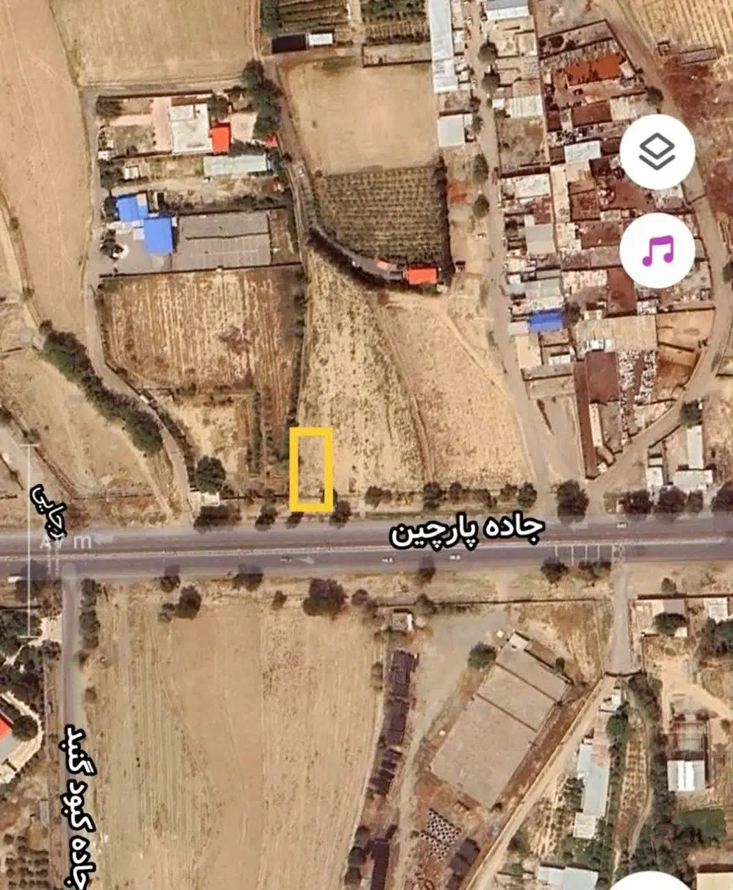 زمین، بر بلوار اصلی پارچین با سند تک برگ