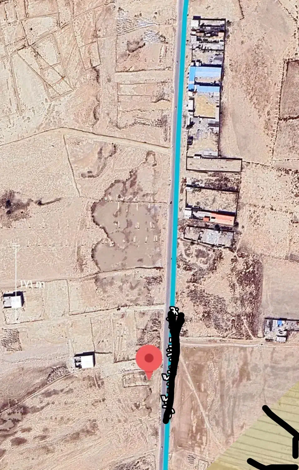 زمین زیرسازی شده 2500متر
