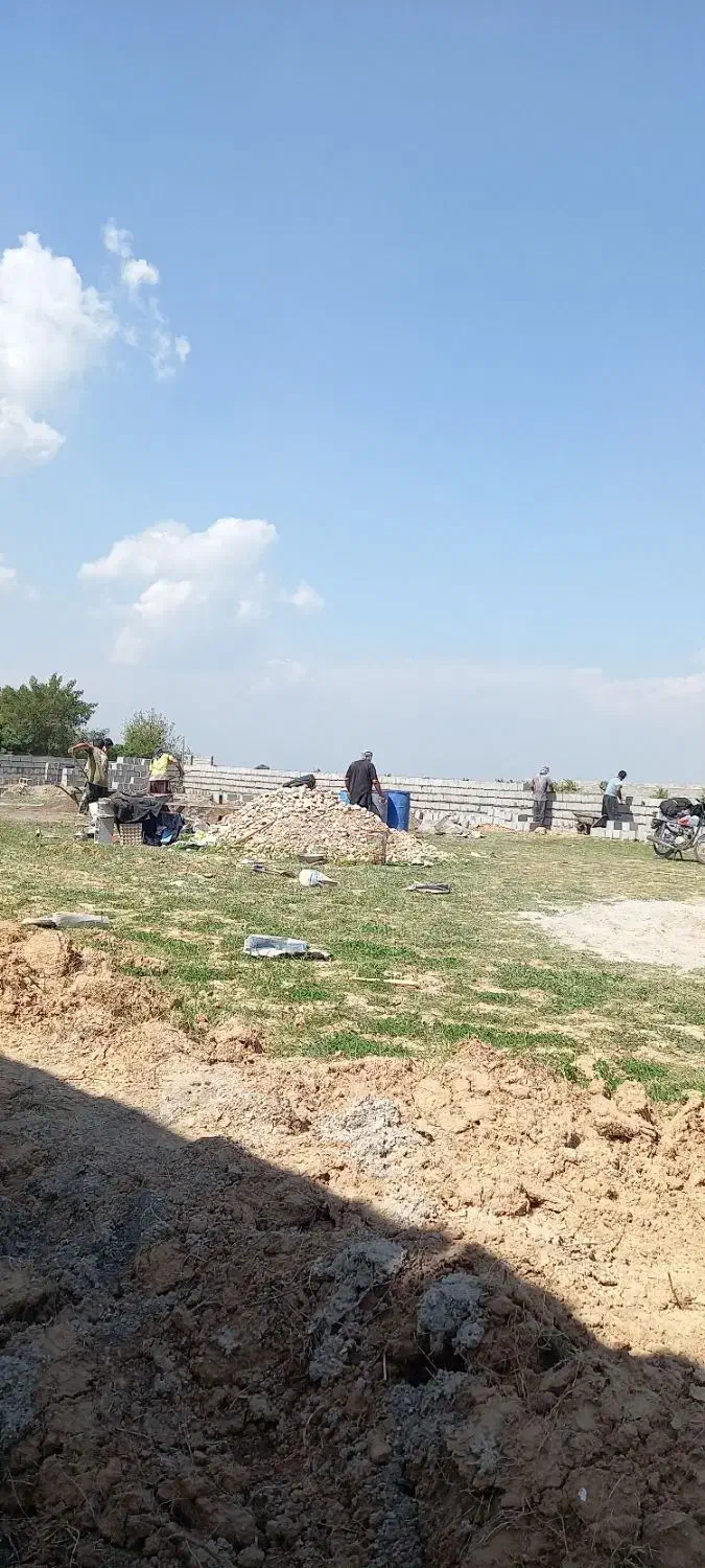 زمین   باغچه وکارگاهی