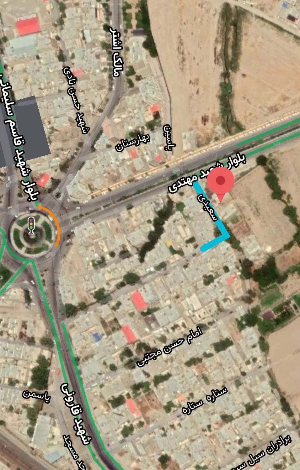 زمین مسکونی 180متر باجواز ساخت پیشوا