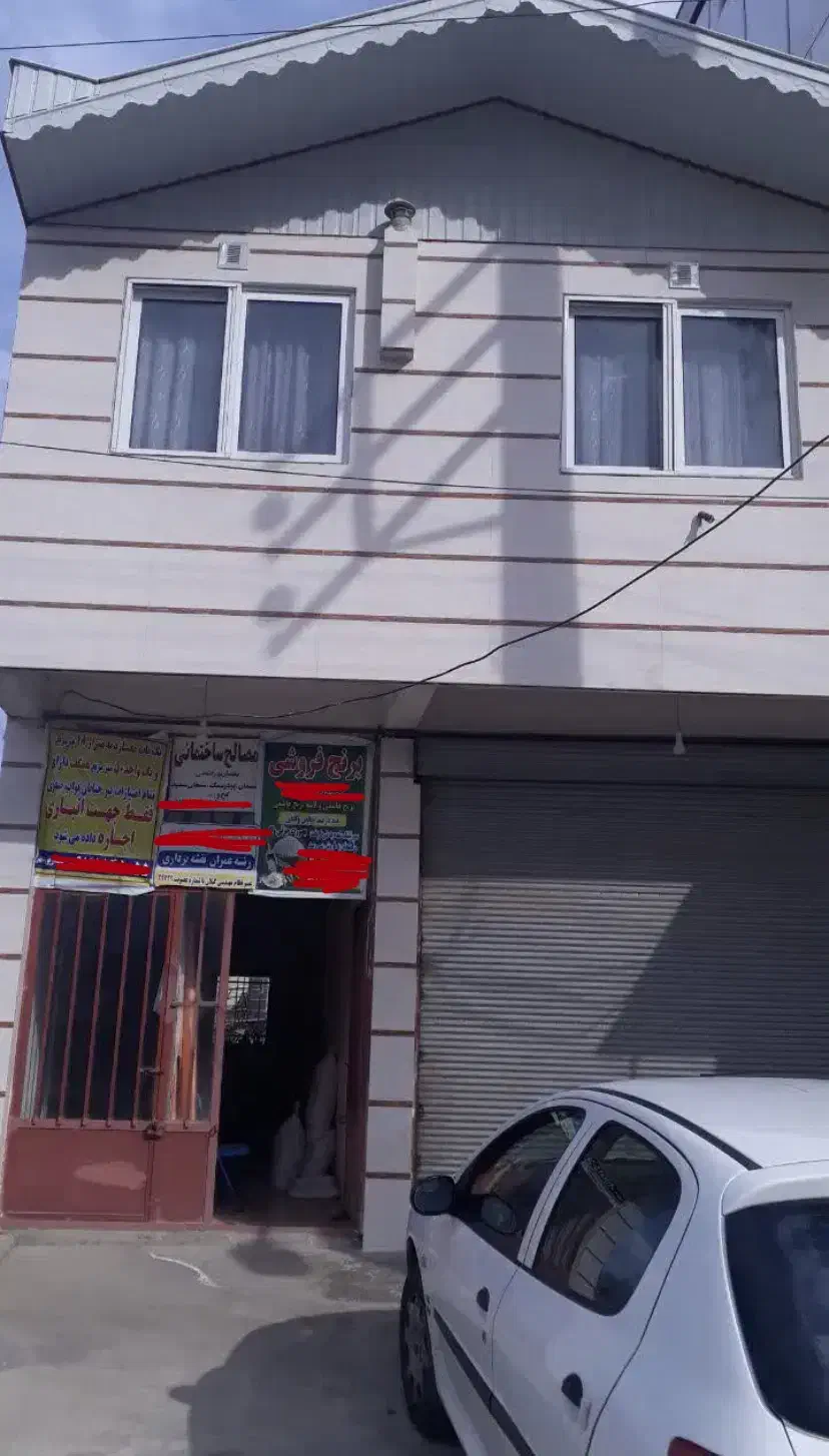 آپارتمان۳طبقه*۲نبش*رو به جاده ساحلی
