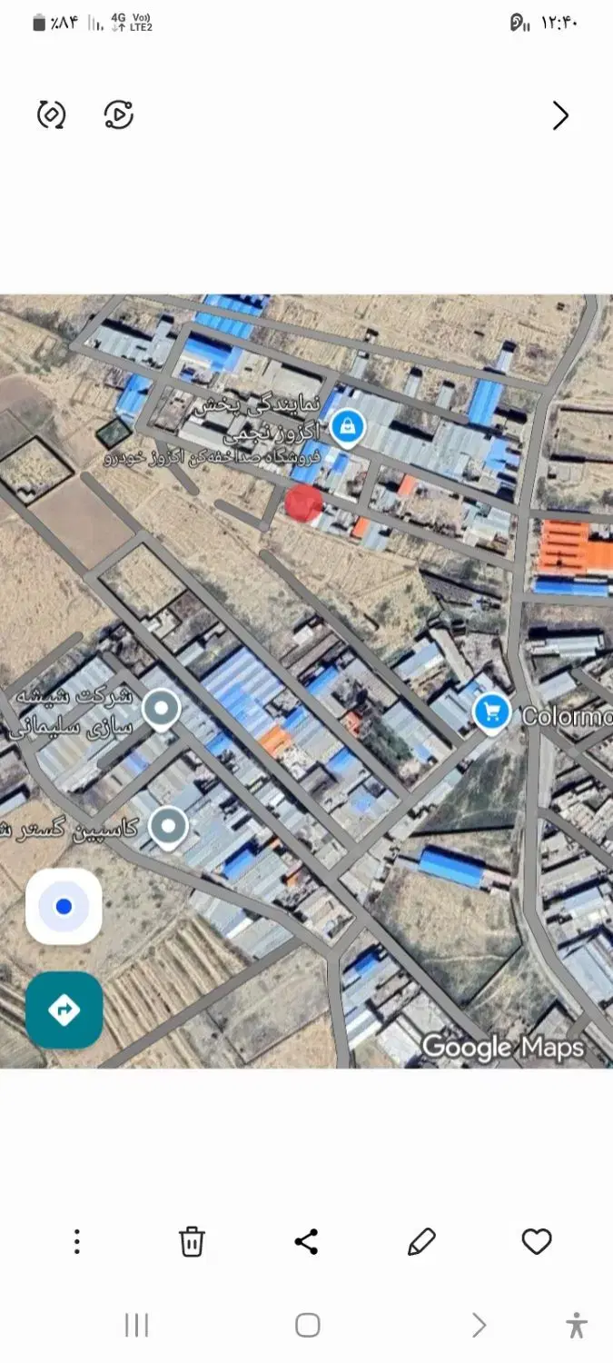 زمین در منطقه صنعتی