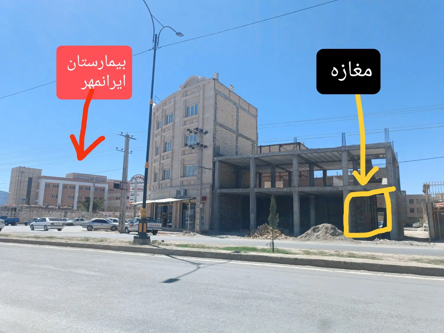 اجاره مغازه ۹متری سرچهارراه بیمارستان ایرانمهر