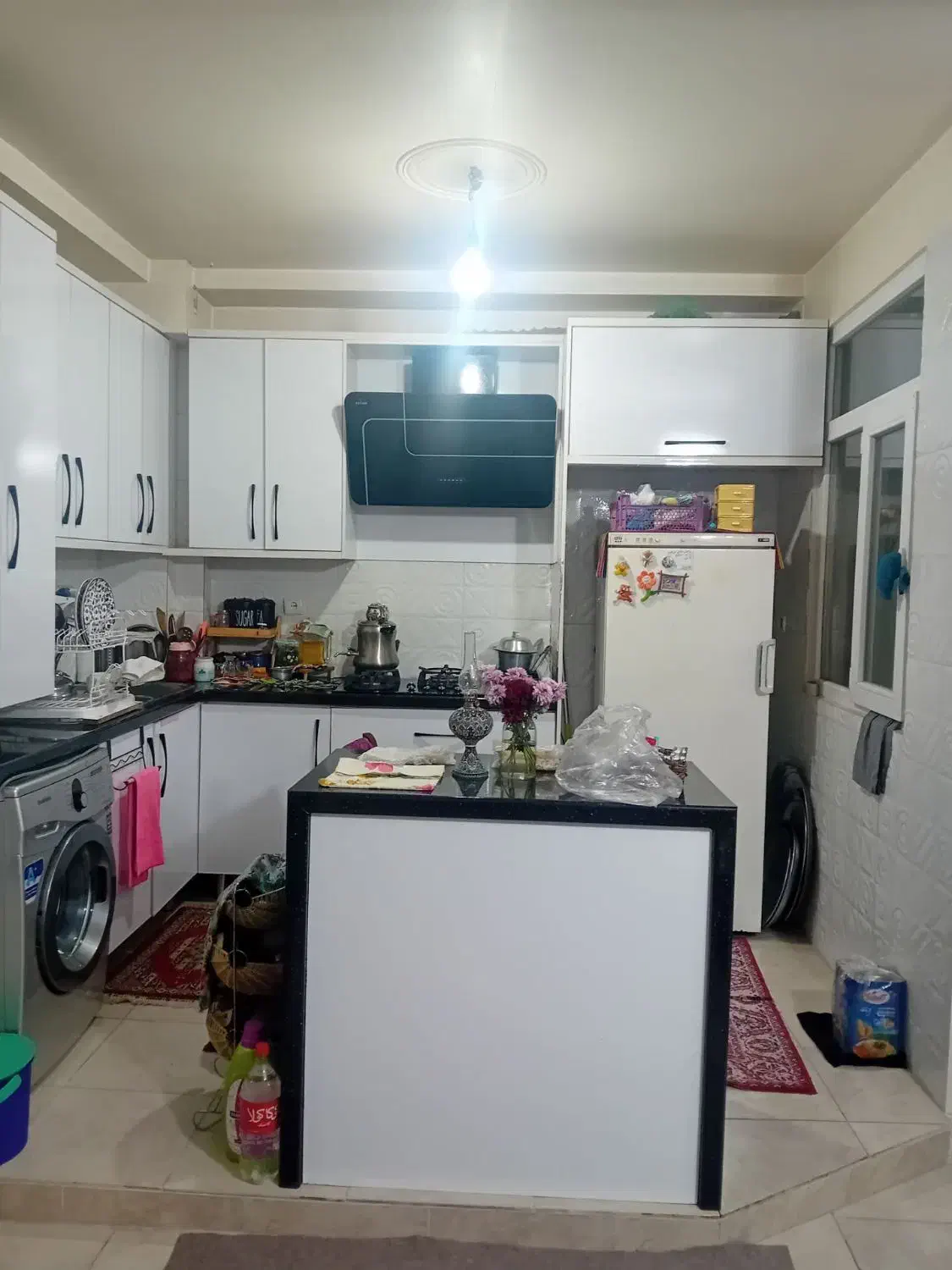 ۸۰متر دوخواب تکواحدی_ پارکینگ اسانسور انباری بالکن