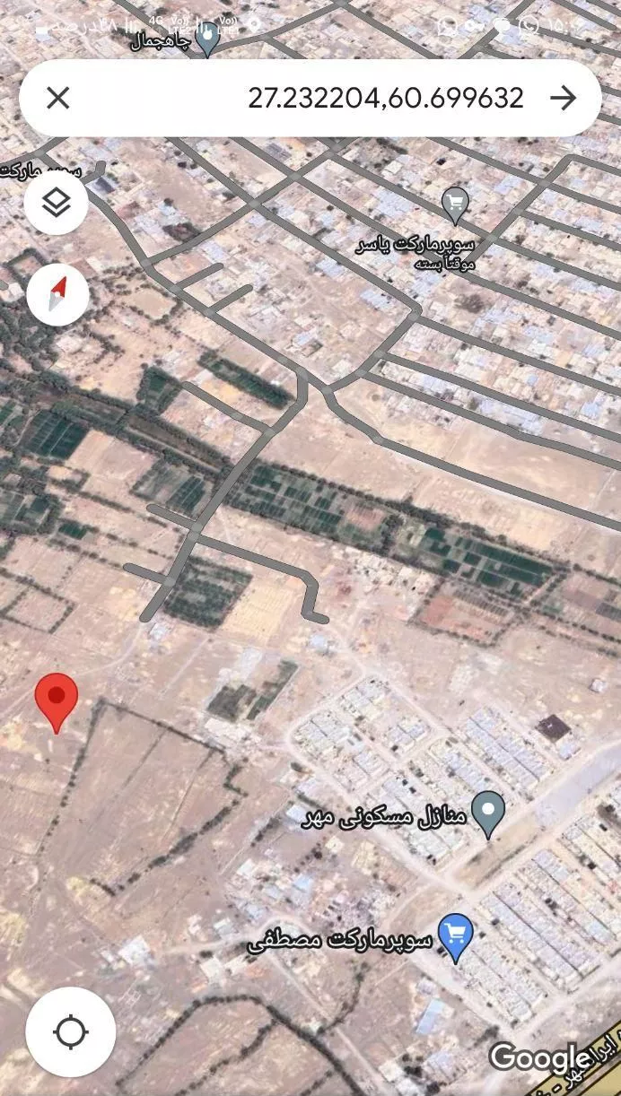 زمین پلاکی ۲۴۵ مترمسکن مهر پلیس راه