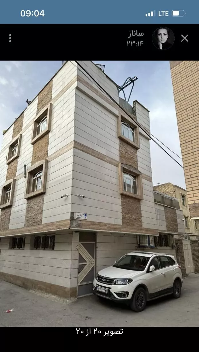 آپارتمان سه طبقه هر طبقه داری دو اتاق خواب