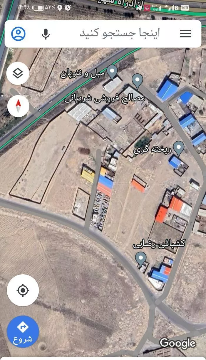 قطعه زمین صنعتی در شهید مدنی
