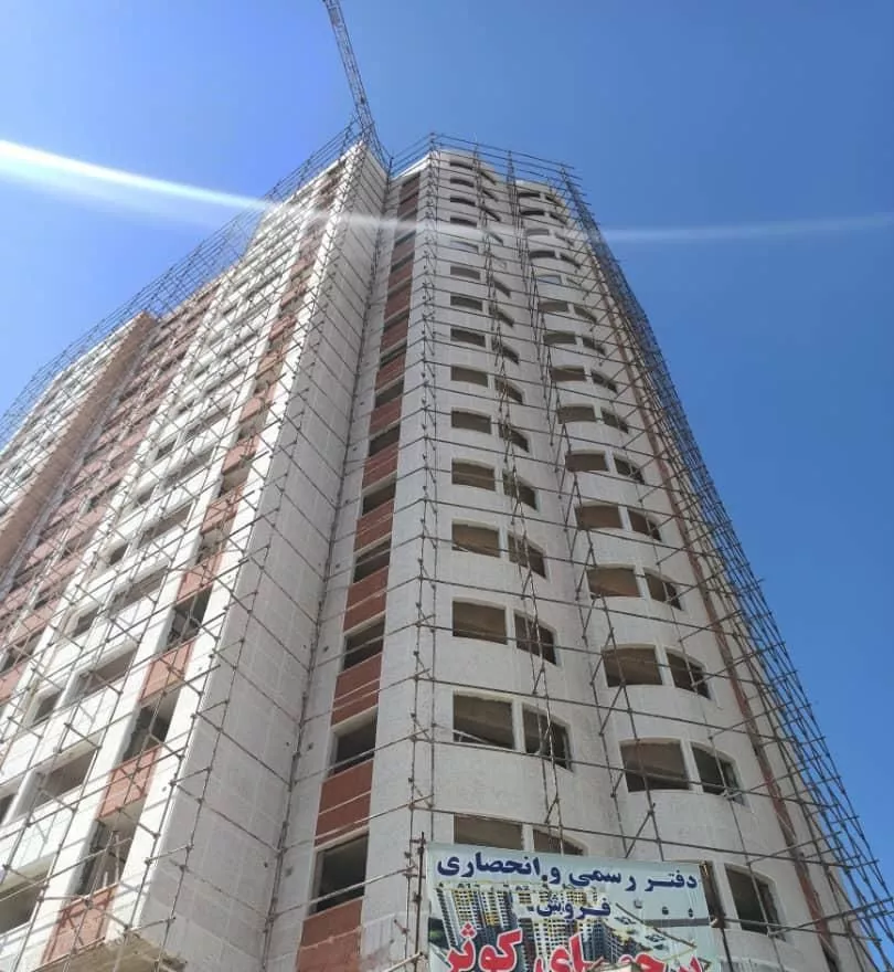 60متر-برج 18 طبقه کوثر-جنب محل ساخت برج پردیس