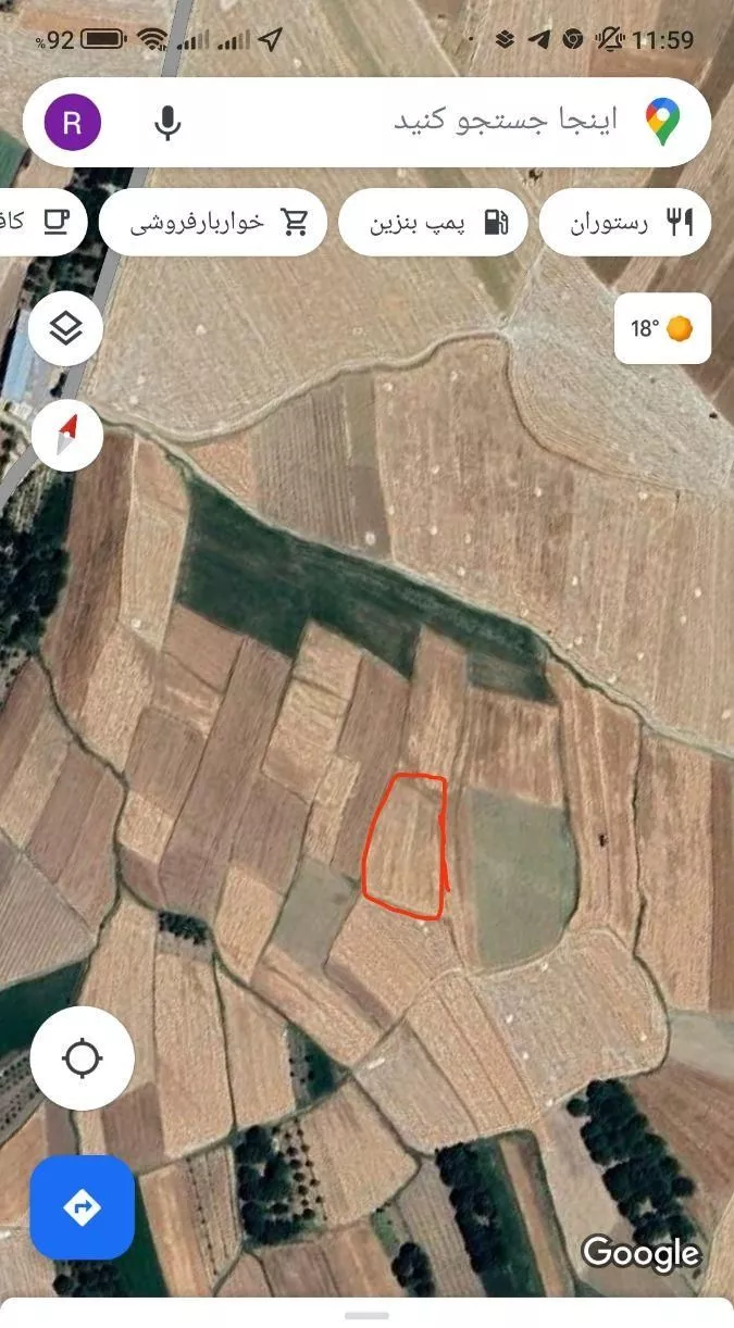 زمین کشاورزی وباغ 3000متر  در روستای محمد اباد