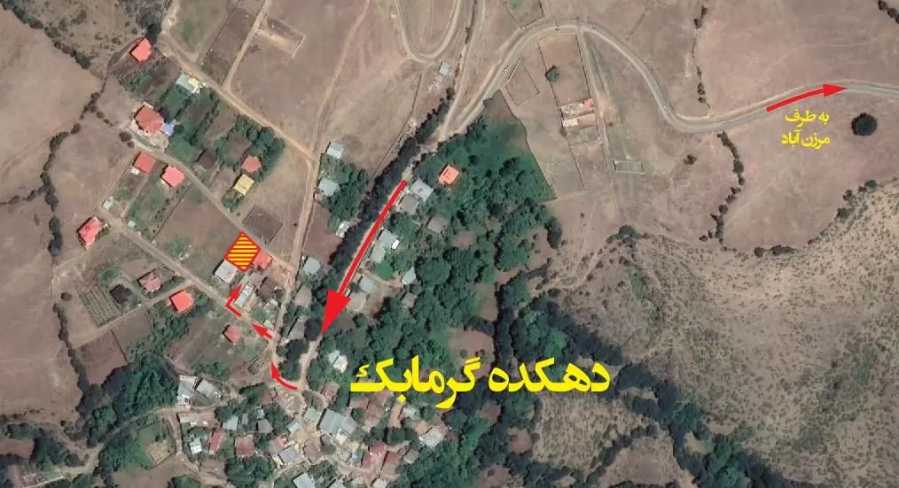 زمین ۴۵۰ متری واقع در مرزن آباد کلاردشت مازندران