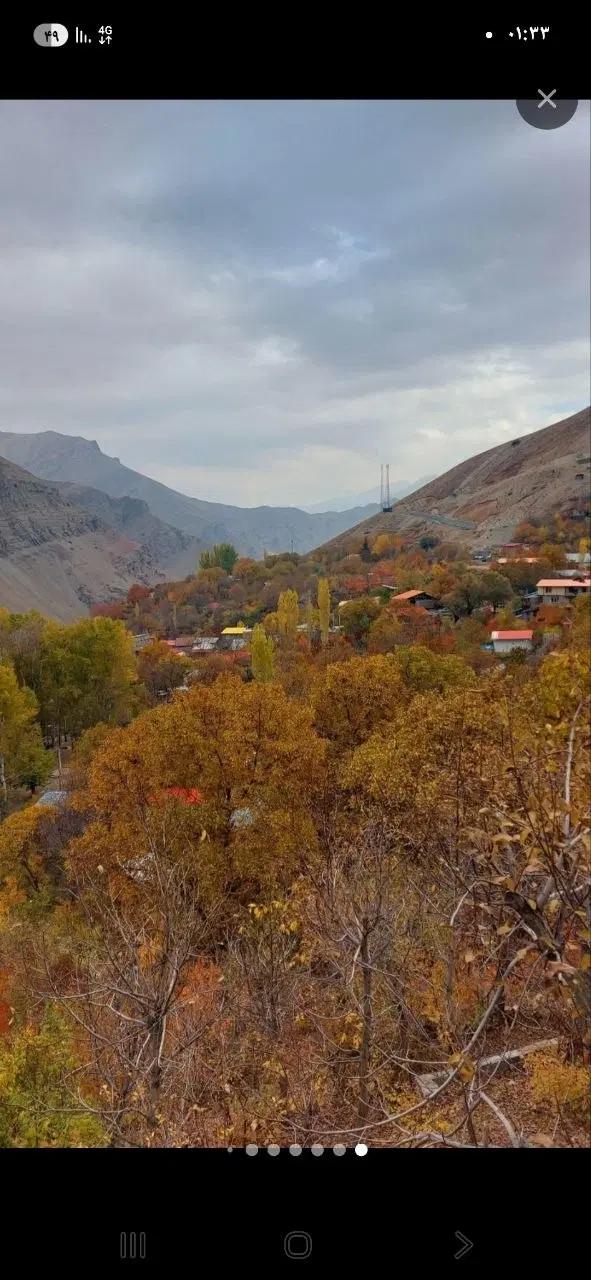 فروش زمین باغی ۲۰۰ متری جاده چالوس با ویو