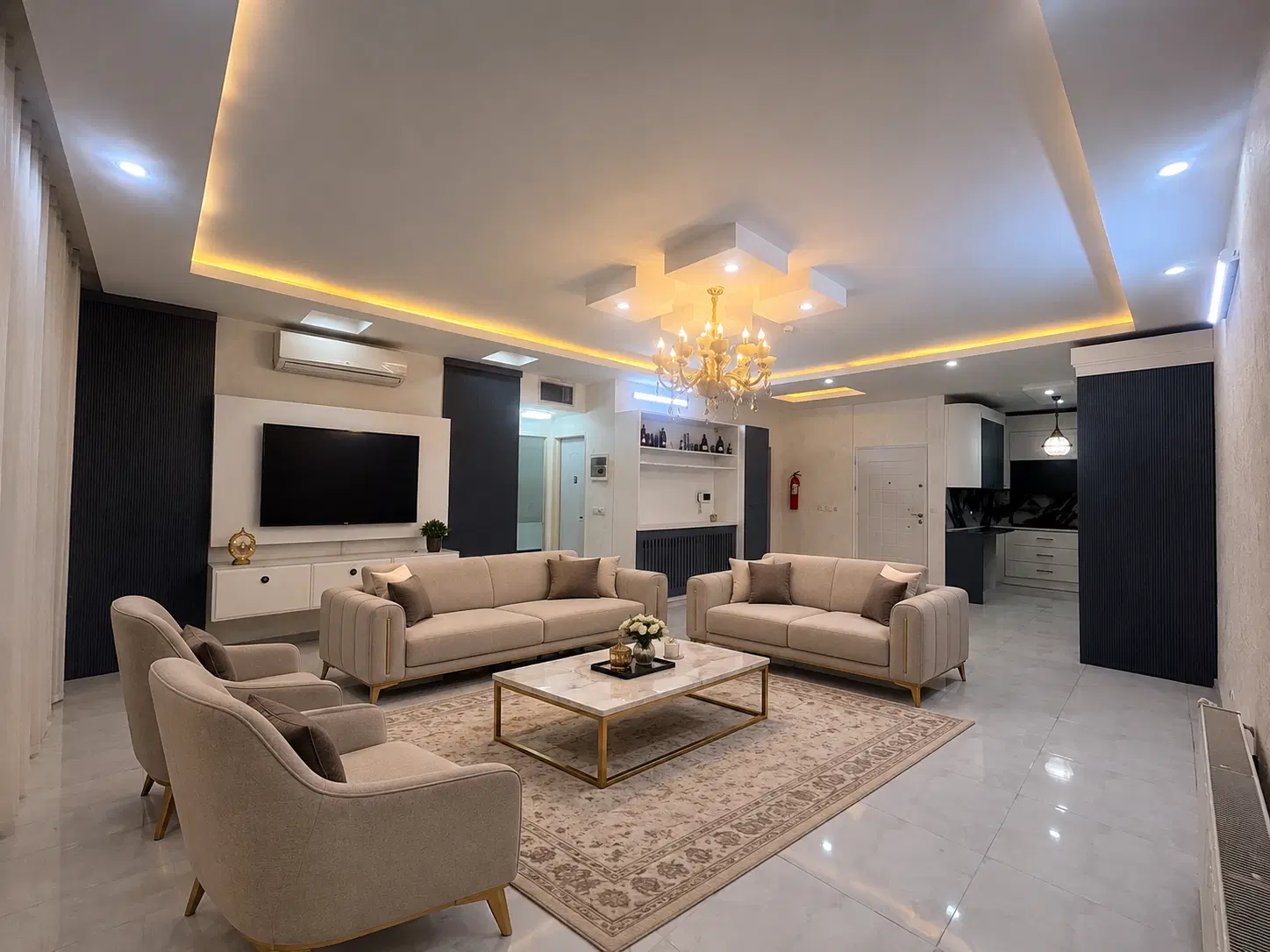 اپارتمان 100 متری    شخصی ساز    فول بازسازی