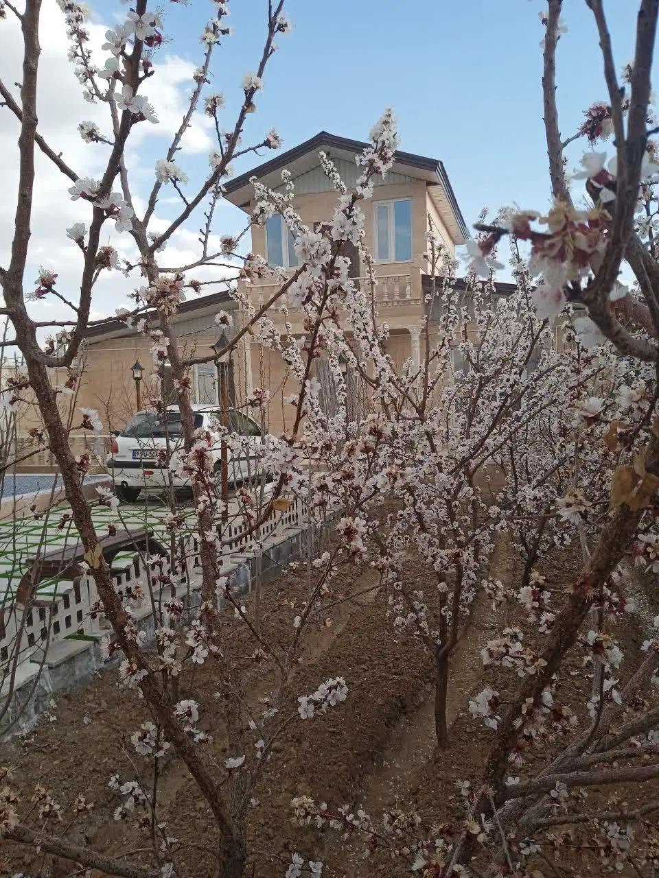 باغ قابل سکونت با درختان میوه