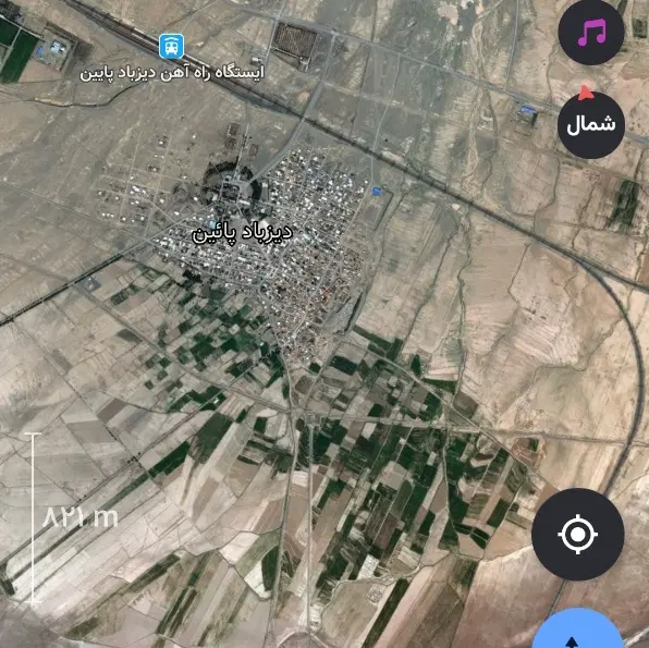 زمین فروشی در دیزباد پایین