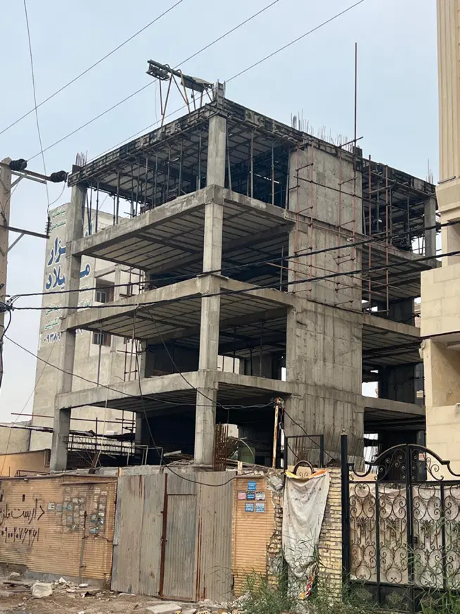 تهاتر اسکلت بتنی با واحد