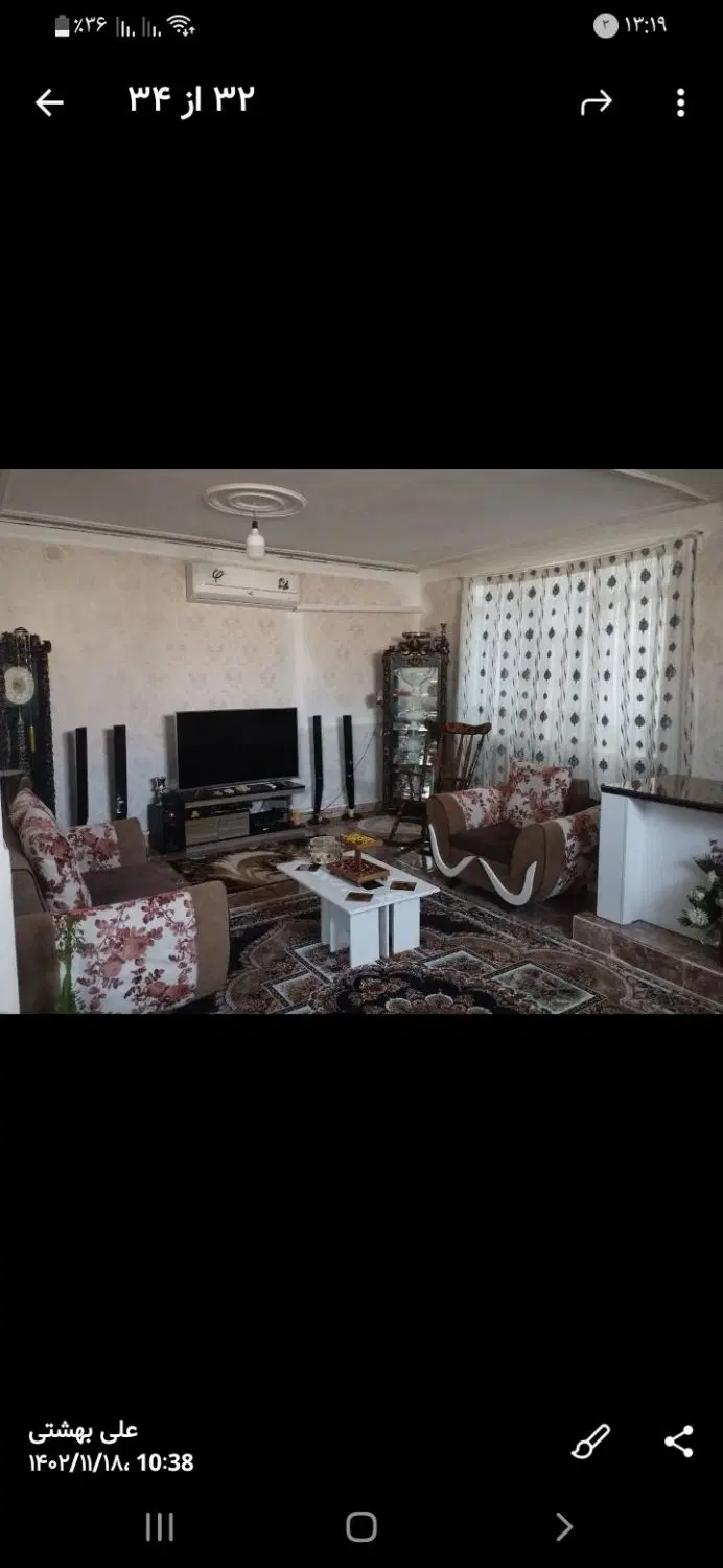 طبقه همکف ۱۱۰ متر ۲خواب پارکینگ اختصاصی تخلیه