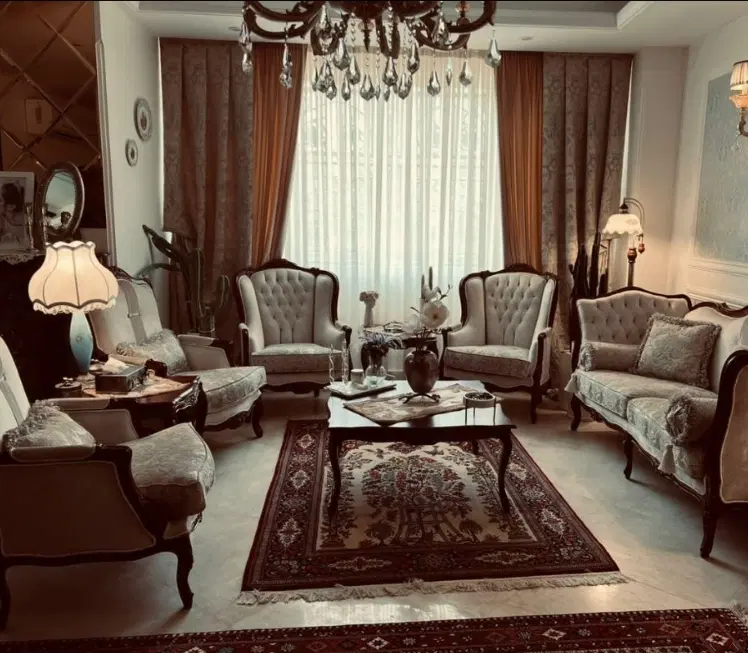 آپارتمان ۶۰ متری_دونبش_سالن پرده خور_خوش نقشه