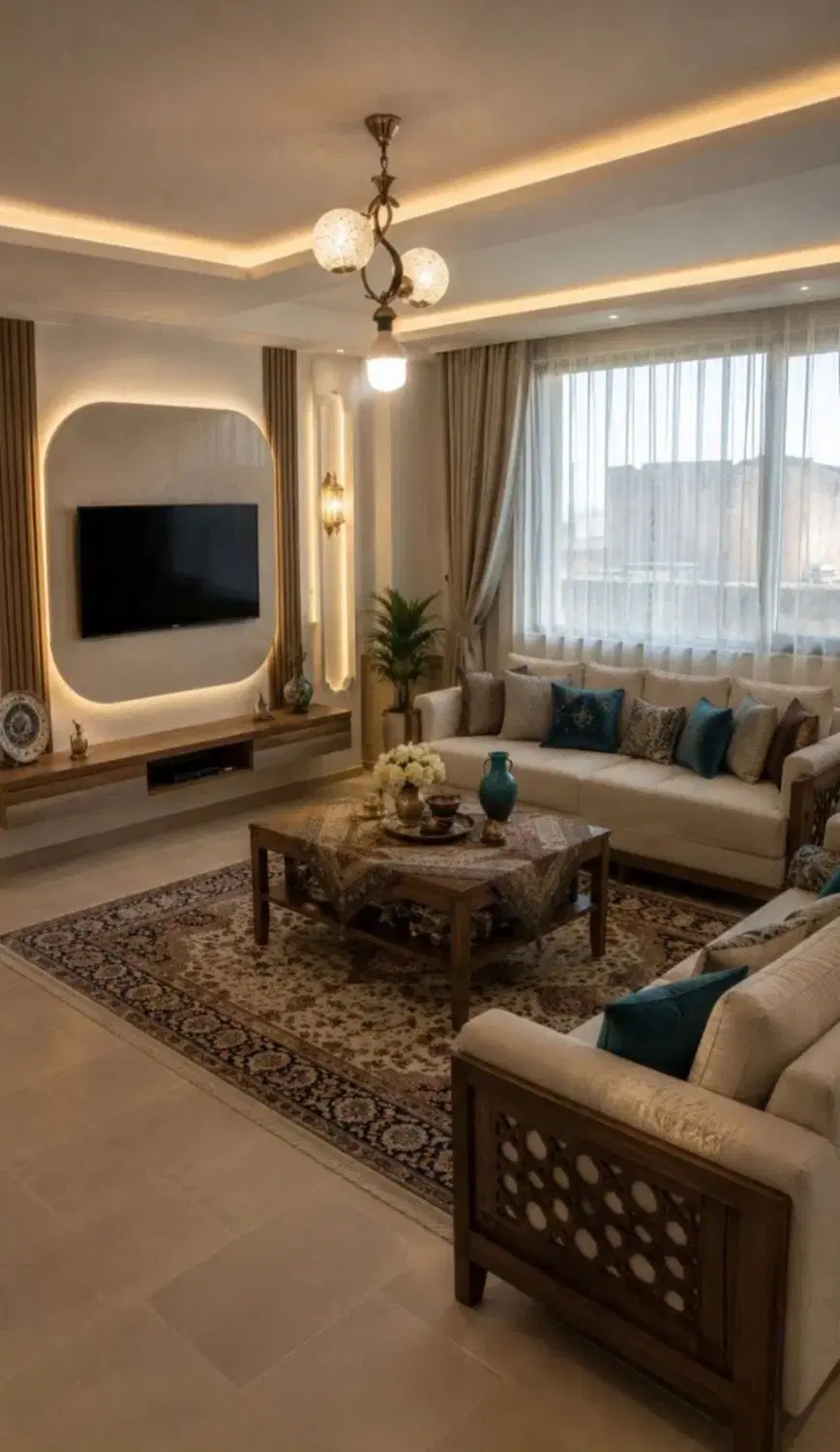 شهرزیبا ۵۴ متر یک خواب فول ۱۲ ساله نما تراورتن