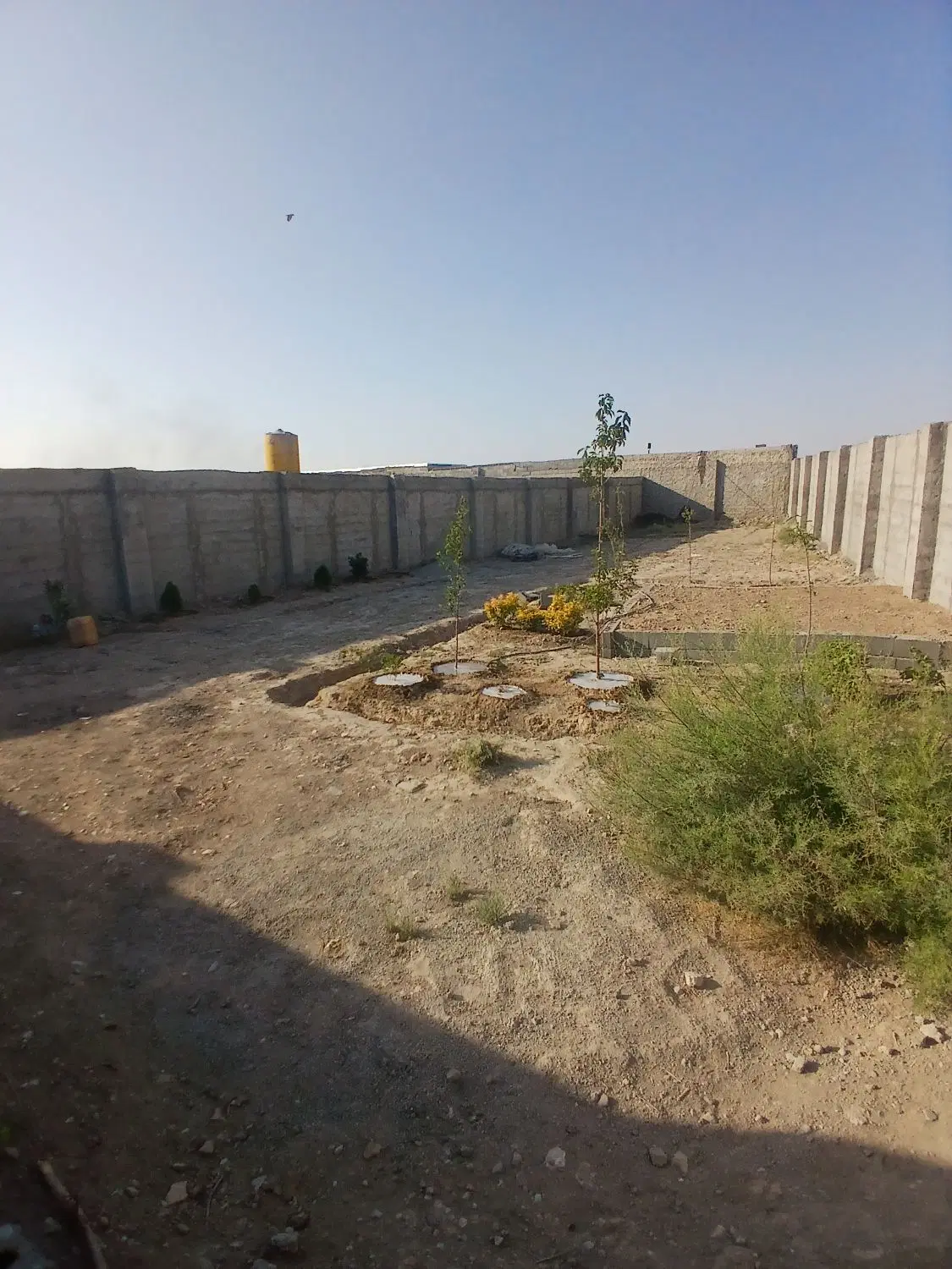 زمین چهاردیواری باغچه