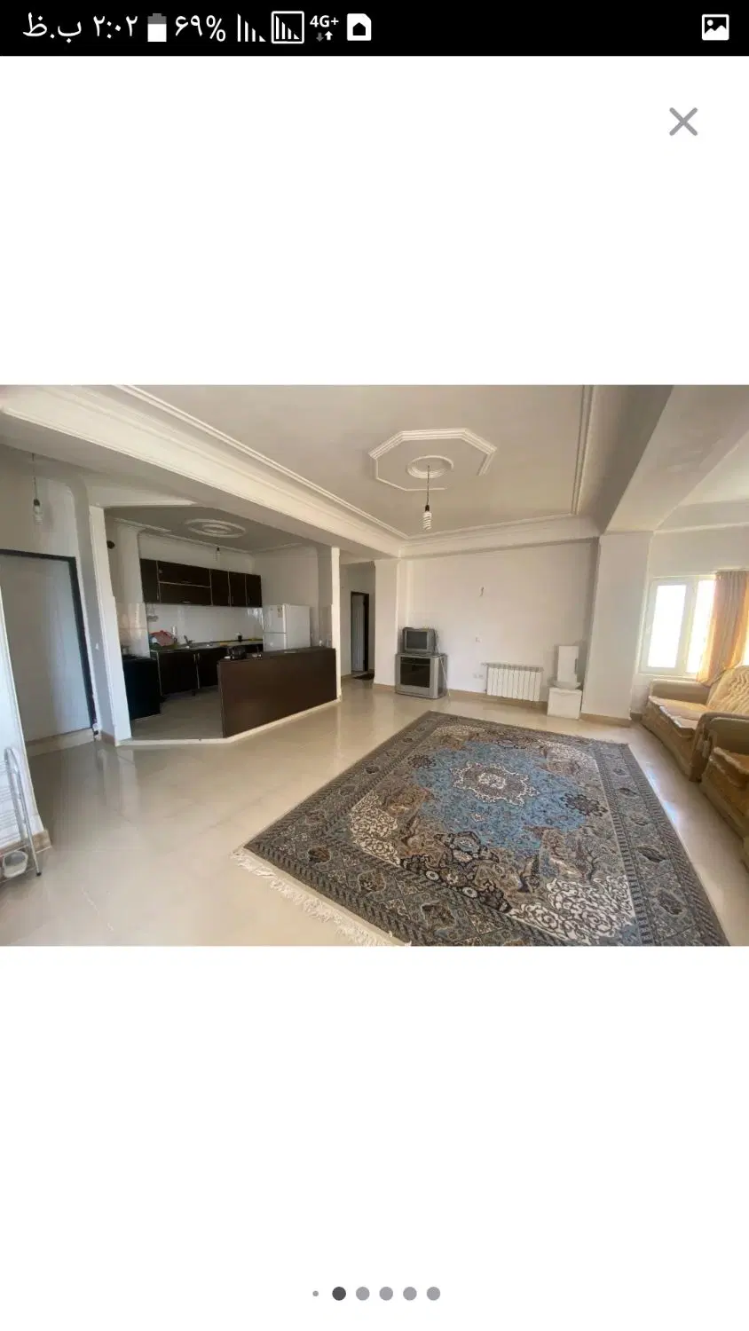 ۷۶ متر اپارتمان دو خواب شیک
