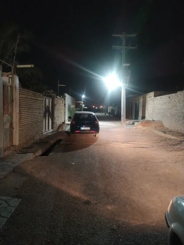 زمین ۳۰۰متر پی زده سنگ کوه ، کوچه آسفالت