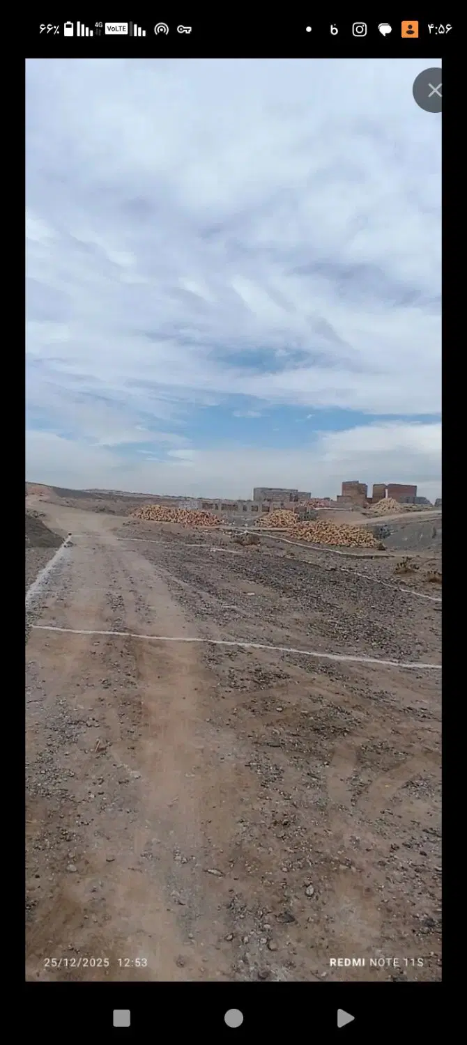زمین ۲۸۰مترفاروغ عظم فلکه بلکی سمت چپ