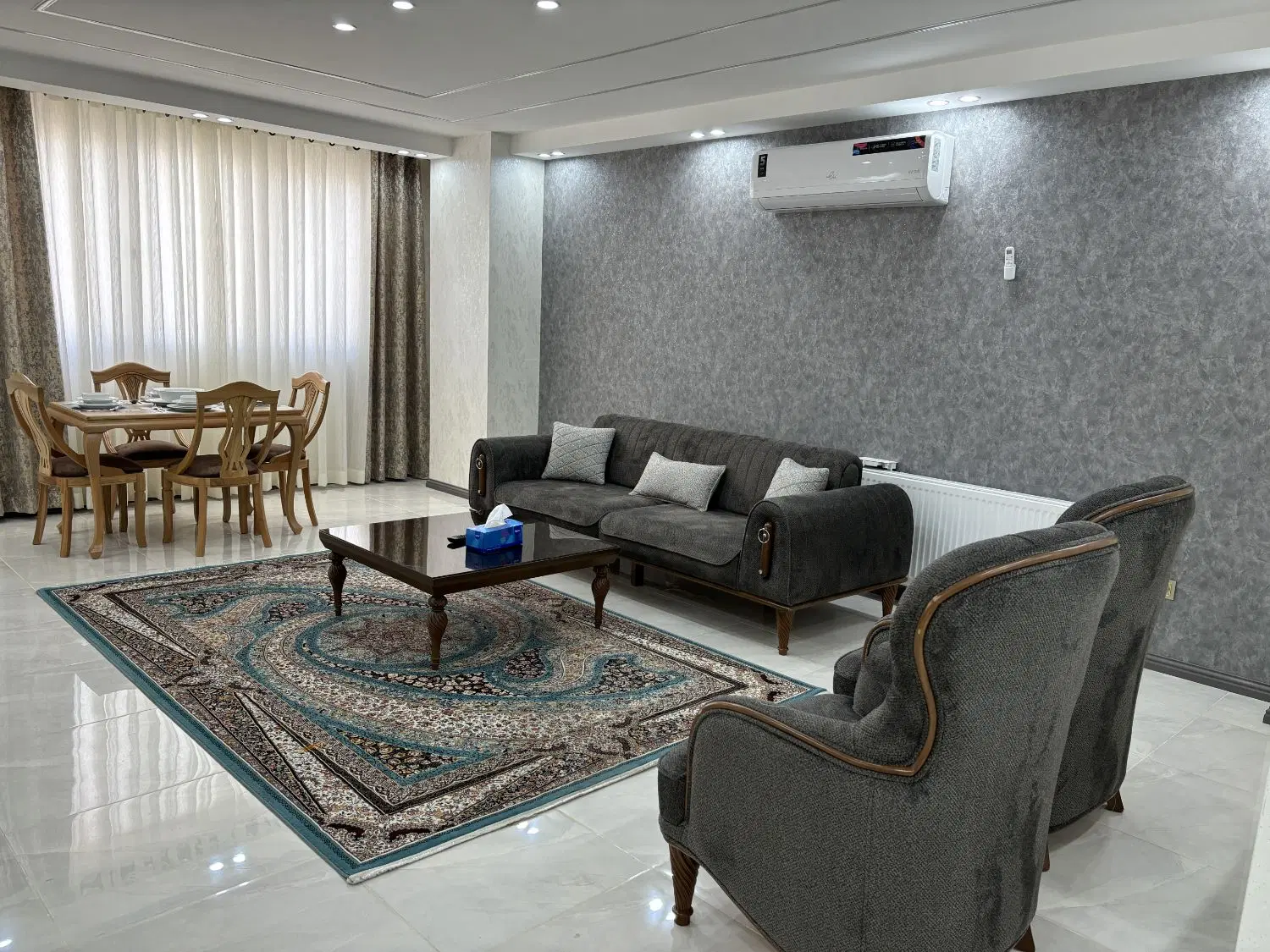 مبله روزانه و ماهیانه آپارتمان نوساز لوکس vip