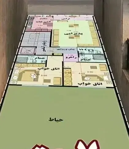 زمین دوکله روی جاده اصلی حسن اوله