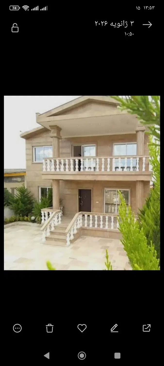 ویلایی 3 نبش جنوبی 110 متری بلوار شبلی.