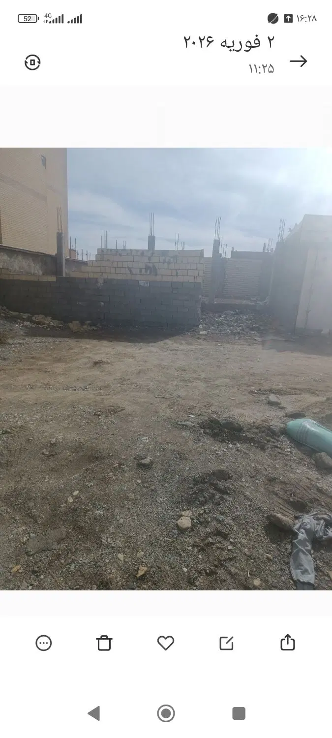 ساختمان نیمه کاره انتهای بهار 5 روستای چغابدار