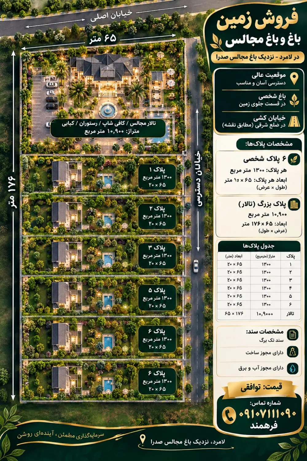 فروش زمین باغ شهری