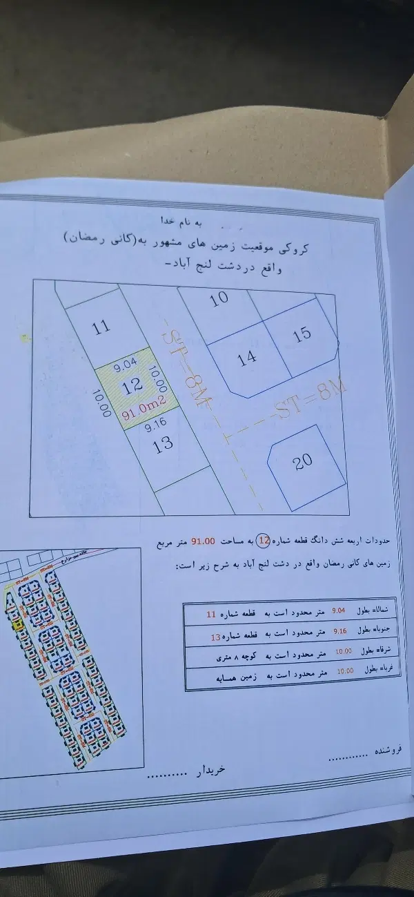 زمین مسکونی لنجاوا