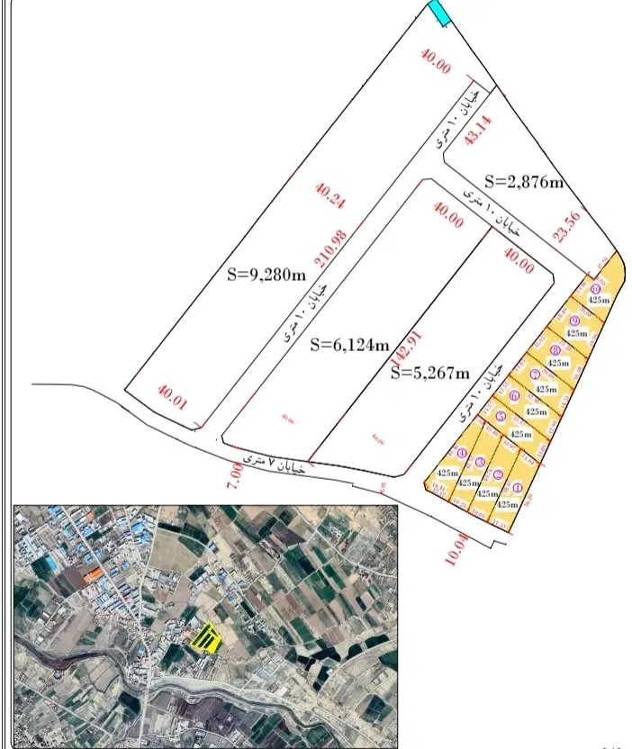 زمین ۴۲۵ متری طرح چی ۴۱ سرمایه گذاری